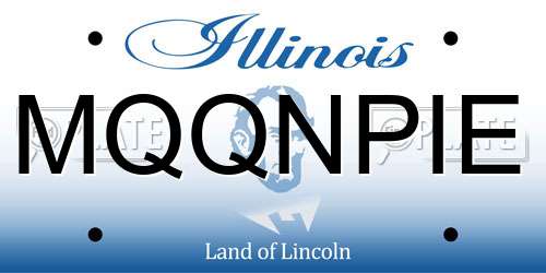 MQQNPIE Illinois License Plate
