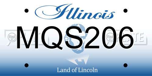 MQS206 Illinois License Plate