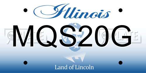 MQS20G Illinois License Plate