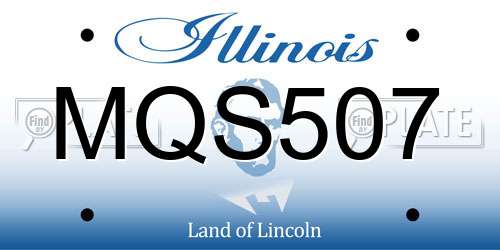MQS507 Illinois License Plate