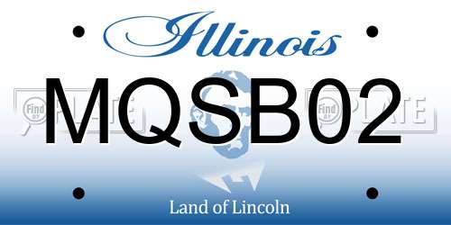 MQSB02 Illinois License Plate