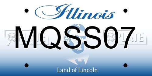 MQSS07 Illinois License Plate