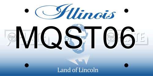 MQST06 Illinois License Plate