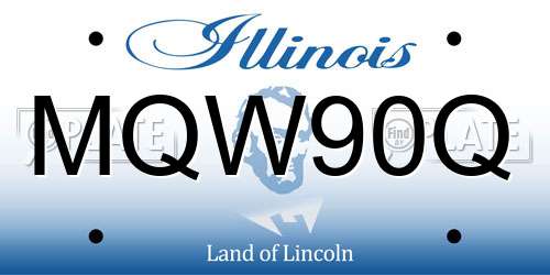 MQW90Q Illinois License Plate
