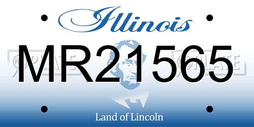 MR21565 Illinois License Plate