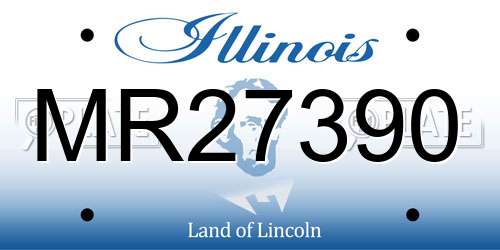MR27390 Illinois License Plate