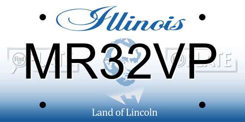 MR32VP Illinois License Plate