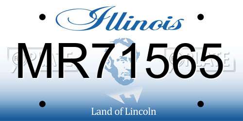 MR71565 Illinois License Plate