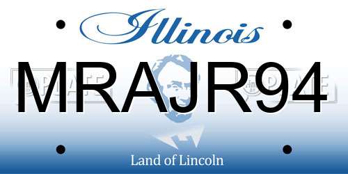 MRAJR94 Illinois License Plate