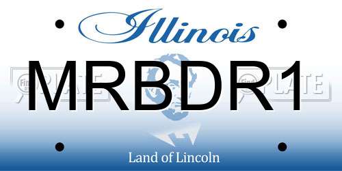 MRBDR1 Illinois License Plate