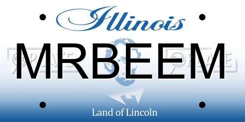 MRBEEM Illinois License Plate