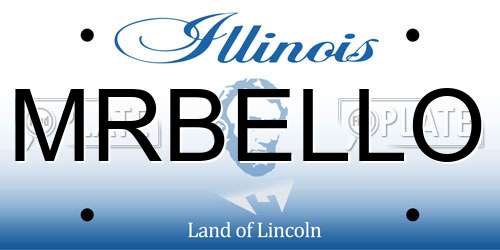 MRBELLO Illinois License Plate
