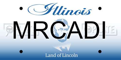 MRCADI Illinois License Plate