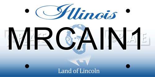 MRCAIN1 Illinois License Plate