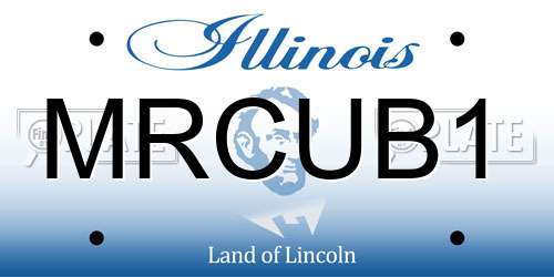 MRCUB1 Illinois License Plate