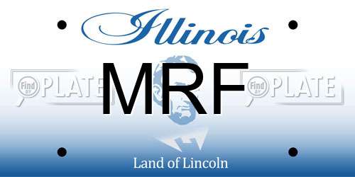MRF Illinois License Plate