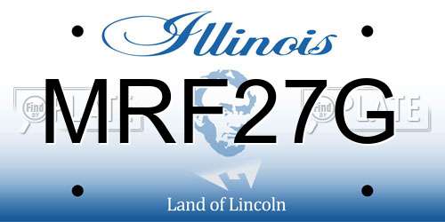 MRF27G Illinois License Plate