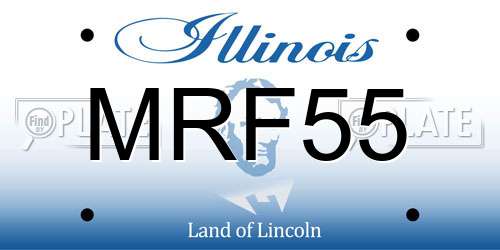 MRF55 Illinois License Plate