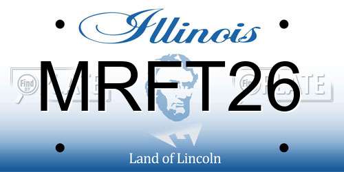 MRFT26 Illinois License Plate