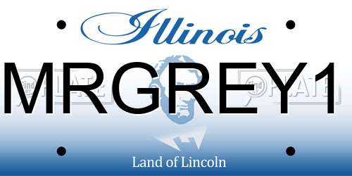 MRGREY1 Illinois License Plate