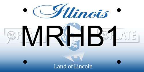 MRHB1 Illinois License Plate