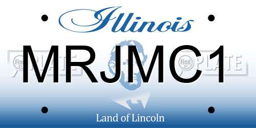 MRJMC1 Illinois License Plate
