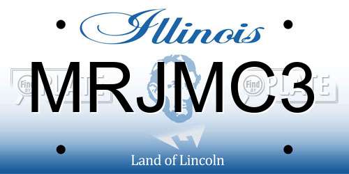 MRJMC3 Illinois License Plate