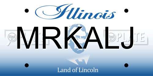 MRKALJ Illinois License Plate