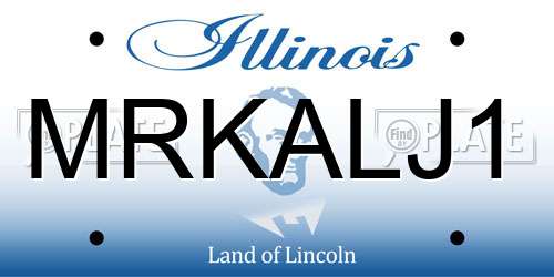 MRKALJ1 Illinois License Plate