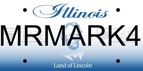 MRMARK4 Illinois License Plate