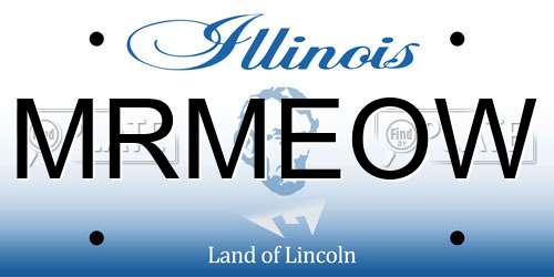 MRMEOW Illinois License Plate