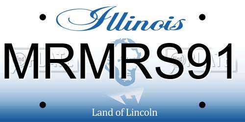 MRMRS91 Illinois License Plate