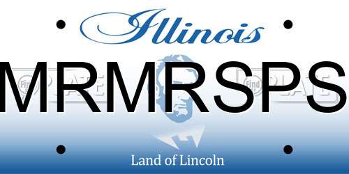 MRMRSPS Illinois License Plate