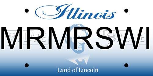 MRMRSWI Illinois License Plate