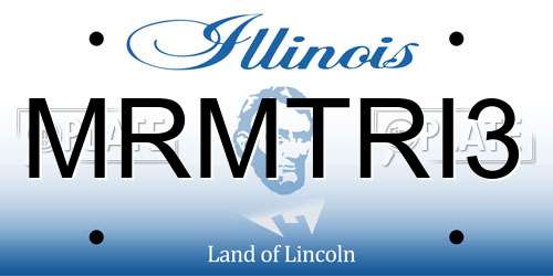 MRMTRI3 Illinois License Plate