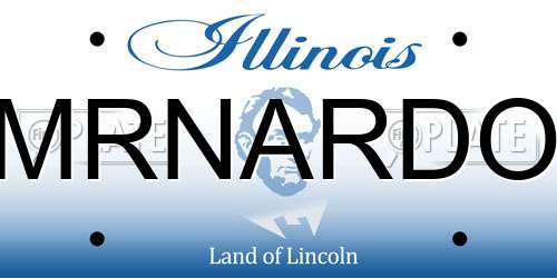 MRNARDO Illinois License Plate