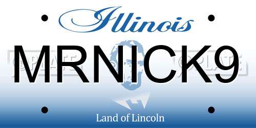 MRNICK9 Illinois License Plate