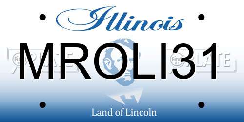 MROLI31 Illinois License Plate
