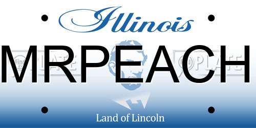 MRPEACH Illinois License Plate