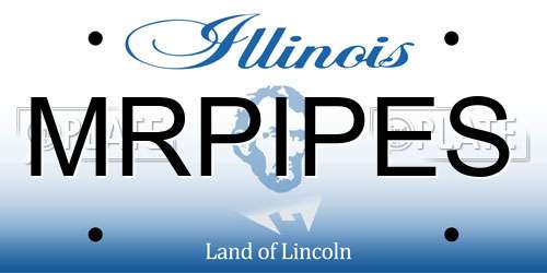 MRPIPES Illinois License Plate
