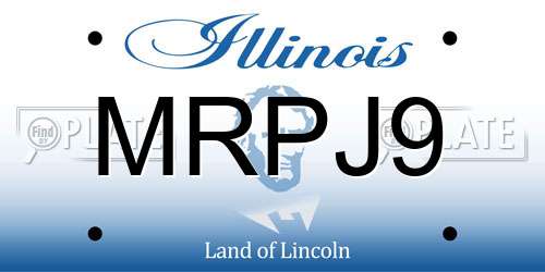 MRPJ9 Illinois License Plate