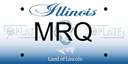 MRQ Illinois License Plate