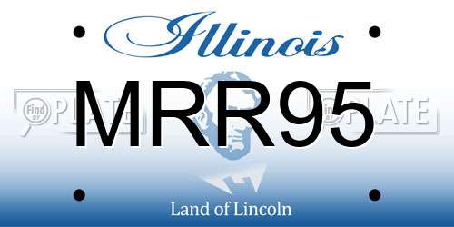 MRR95 Illinois License Plate