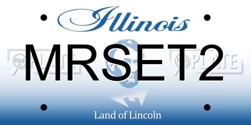 MRSET2 Illinois License Plate