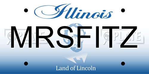 MRSFITZ Illinois License Plate