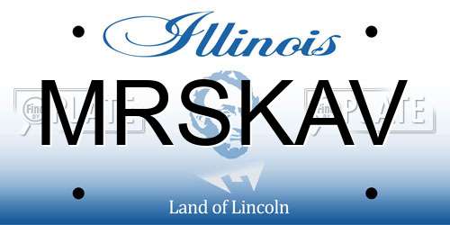MRSKAV Illinois License Plate