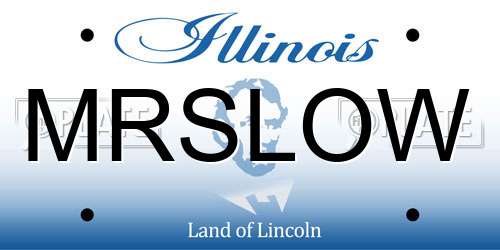 MRSLOW Illinois License Plate