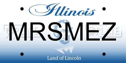 MRSMEZ Illinois License Plate