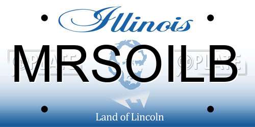 MRSOILB Illinois License Plate
