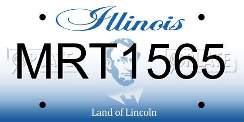 MRT1565 Illinois License Plate